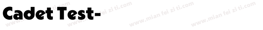Cadet Test字体转换